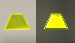 Trapecio engomado amarillo