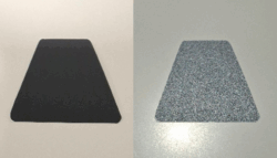 Trapecio Negro reflecta gris